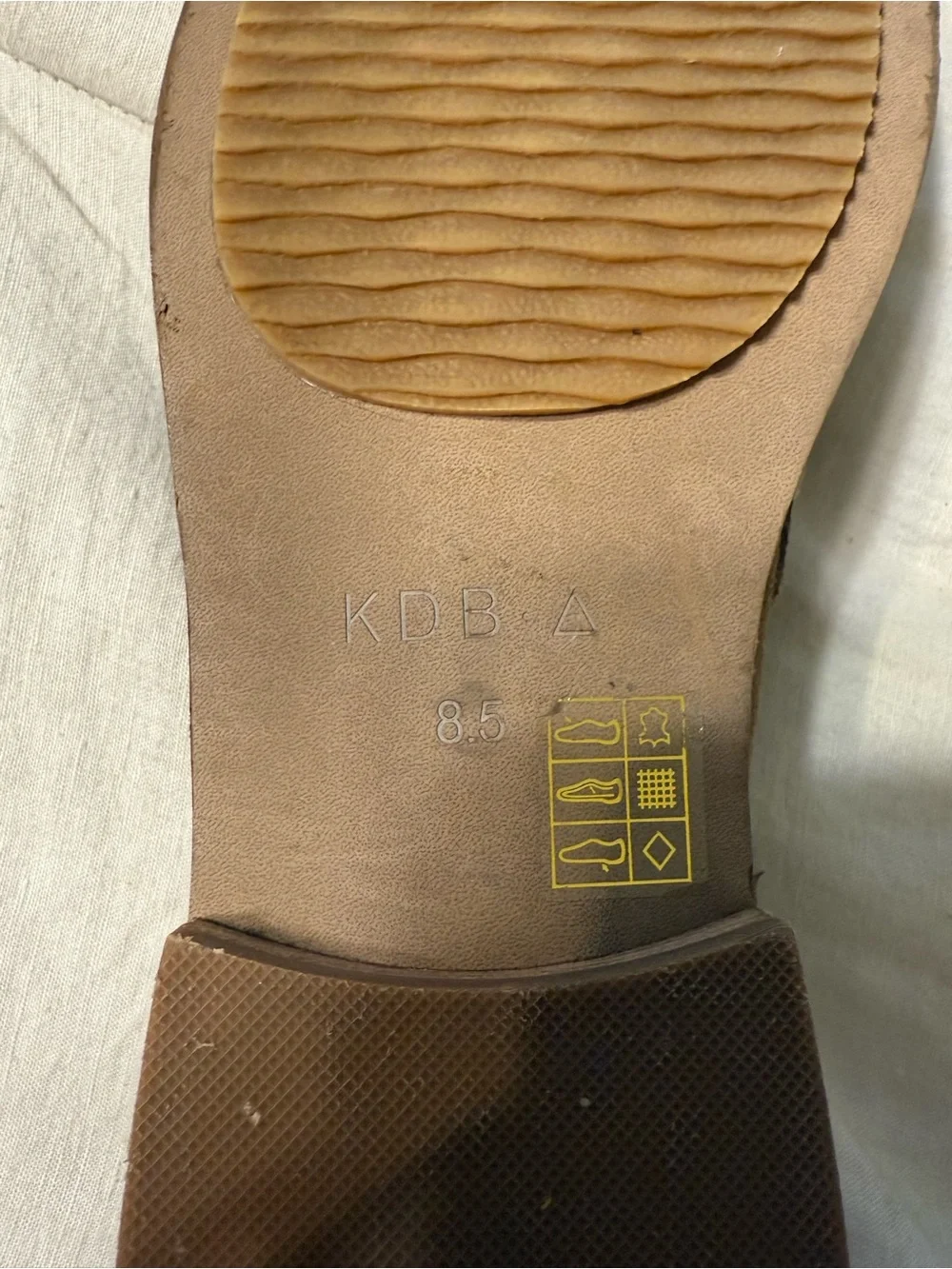 Kelsi Dagger Women’s Suede Penny Loafers in Taupe Brown size 8.5